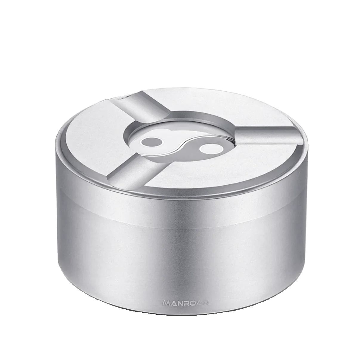 304 Stainless Steel Ashtray with Cover High-end Atmosphere Office Home Living Room Fully Sealed Anti-fly Ash Anti-odor Ashtray