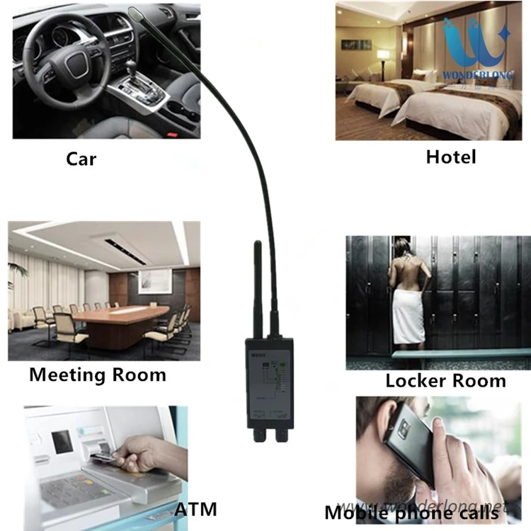 1 ميجا هرتز-12GH راديو مكافحة التجسس كاشف مكتب التحقيقات الفيدرالي GSM RF إشارة السيارات المقتفي للكشف عن GPS المقتفي مكتشف علة مع هوائي LED المغناطيسي الطويل