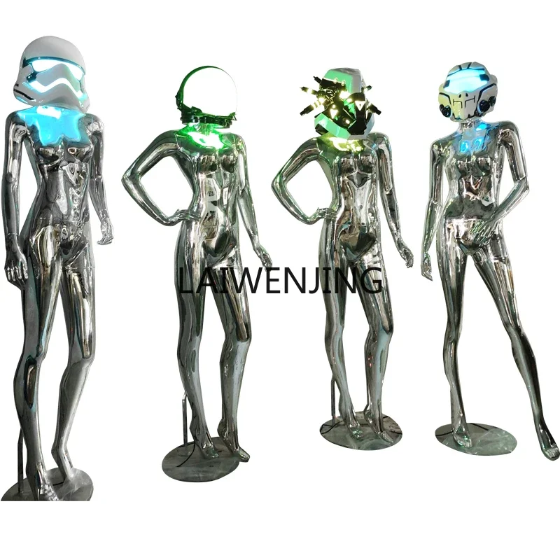 

MJY FRP Cyberpunk Sculpture Sexy Muse Decoration Simple Floor Ornament