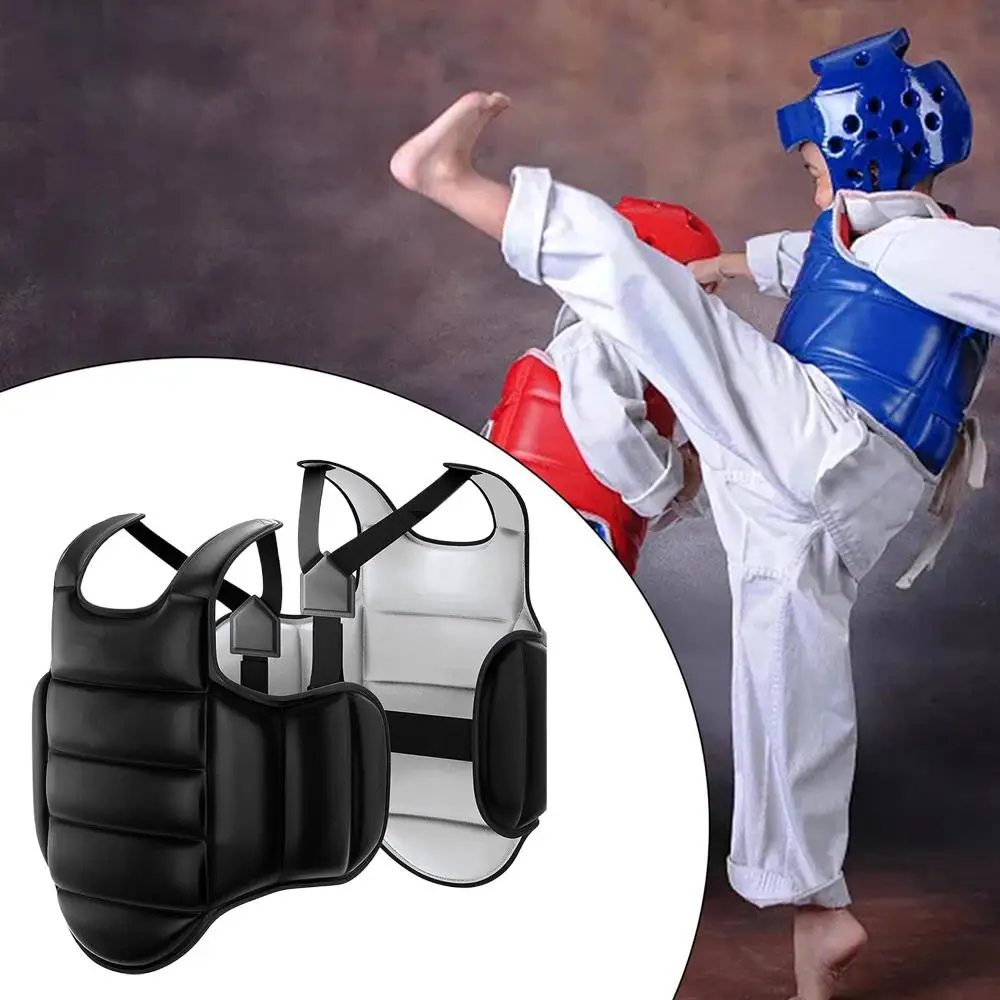 

Body Karate Chest Vest For Kicking MMA Boxing Martial Arts Equipment WTF Armor Training Uniform For Taekwondo Target N3I5