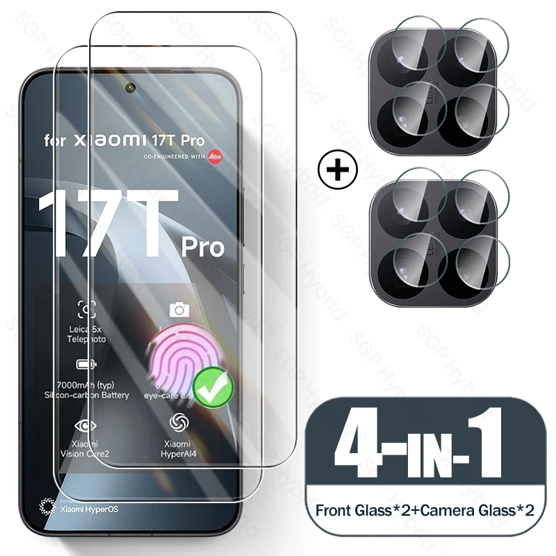 

4In1 Glass for Xiaomi 17T Pro 5G Camera Lens Screen Protector on Xiaomi17TPro Xiomi Xiami Xaomi Mi17T Mi 17 T 17TPro T17 2026