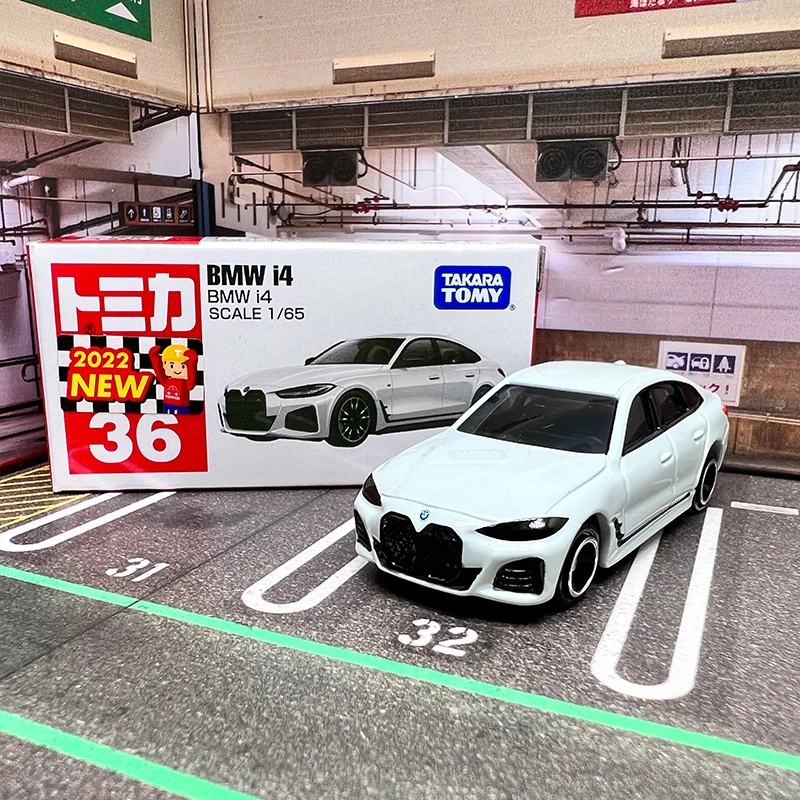 タカラ-合金車モデルi8BMW i4,ダイキャストとおもちゃの車,ミニチュアスケール,子供用モデル,TOMY-BMW