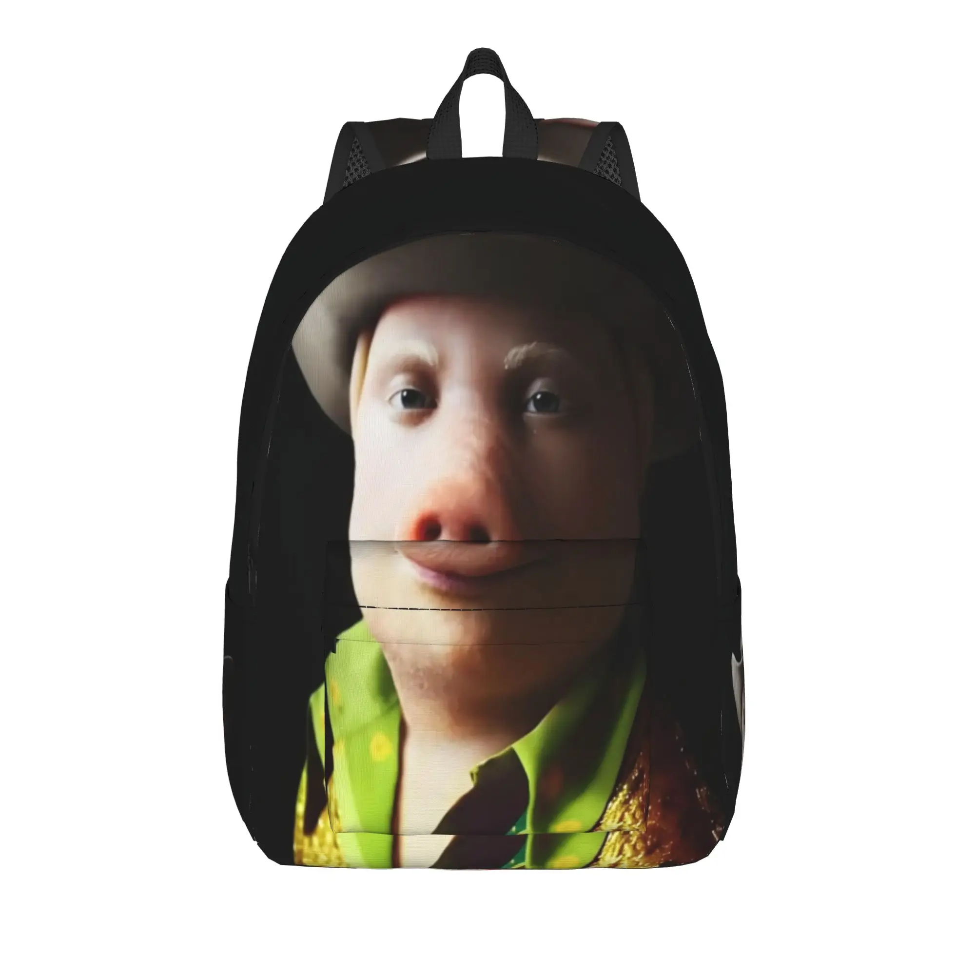 Disco Cowboy John Pork Backpack  Cool Backpacks Girl Trekking Breathable School Bags Colorful Rucksack