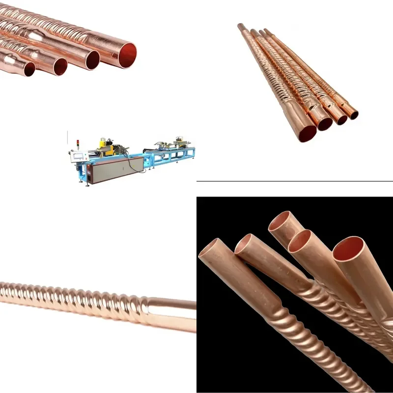2026 CE Spiral Corrugated Copper Flexible Connector Fin Tube Twisting Machine for AC Insulation Tube