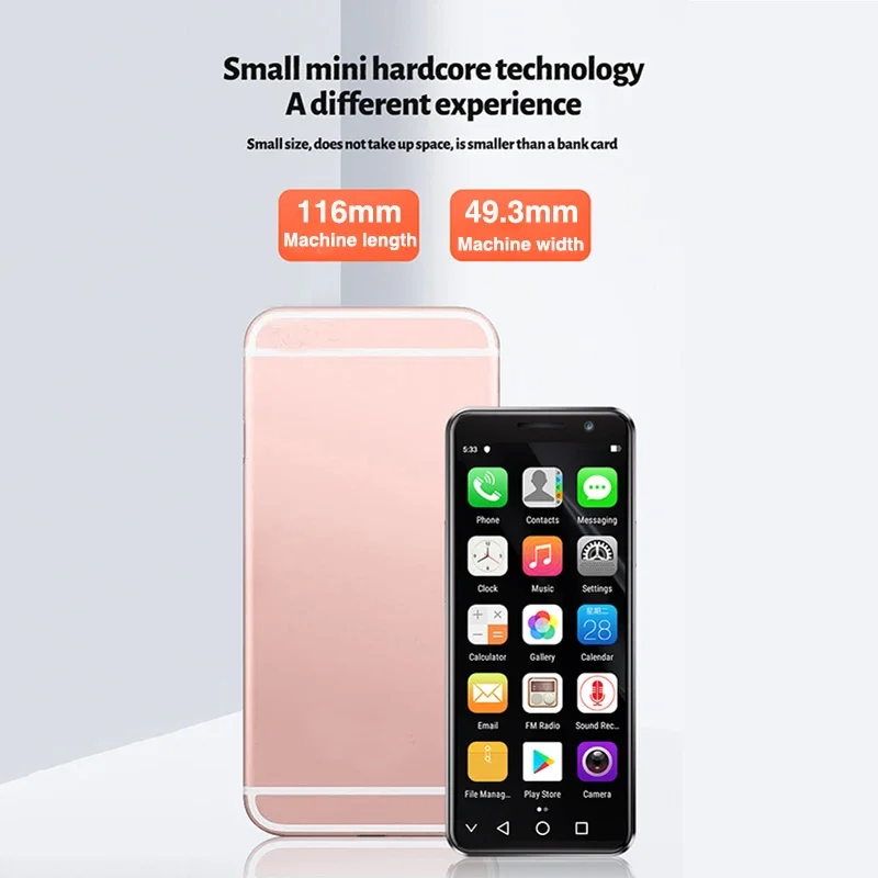 SOYES XS16 Pro 4GB RAM 128GB ROM Android 10.0 Smartphone 2100mAh Face ID 4G LTE Type-C OTG 4‘’ Screen Small Phone