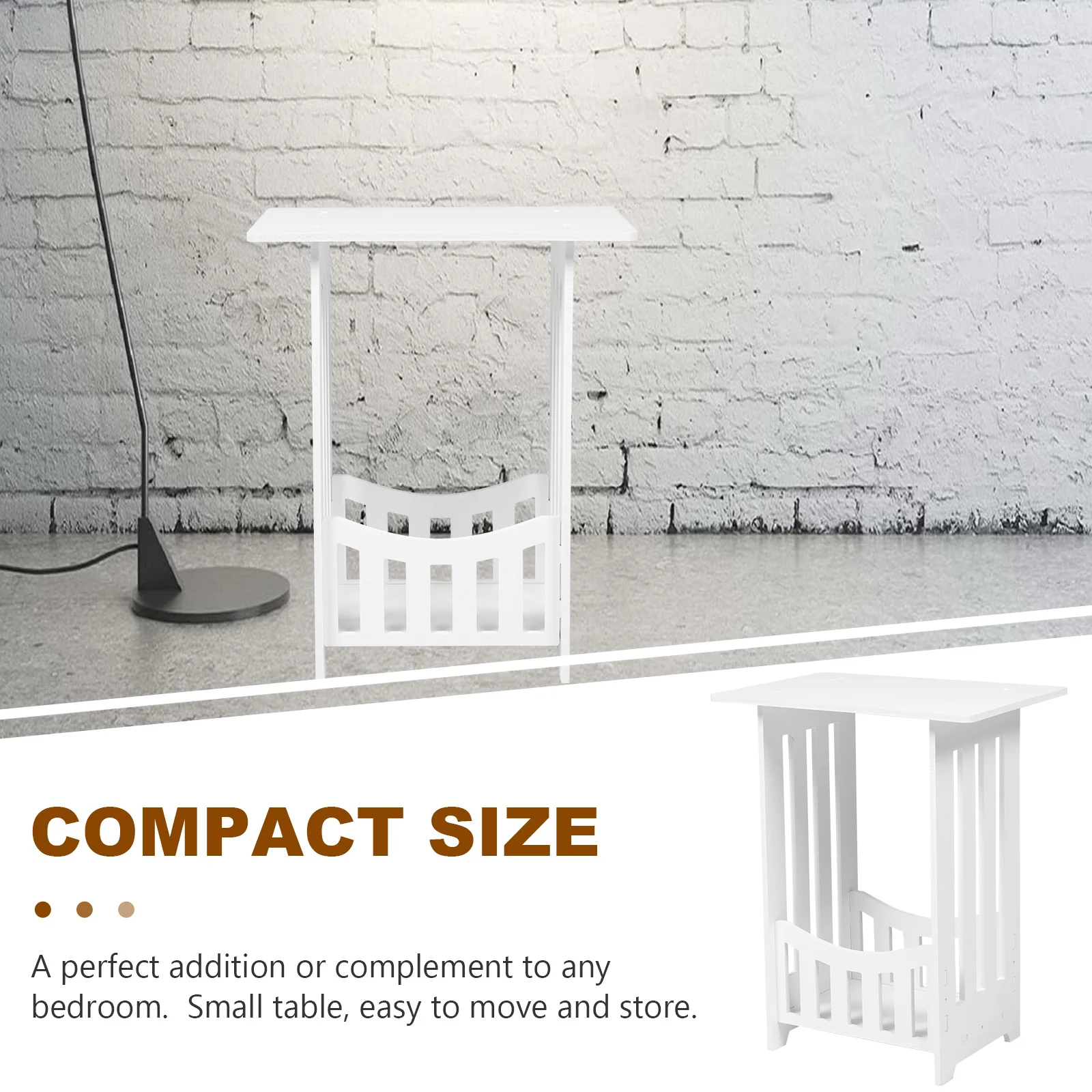 

Мини-столик для макияжа с местом для хранения, небольшой приставной столик для спальни, гостиной, дивана, край, высокая тумбочка, полый дизайн, домашний декор