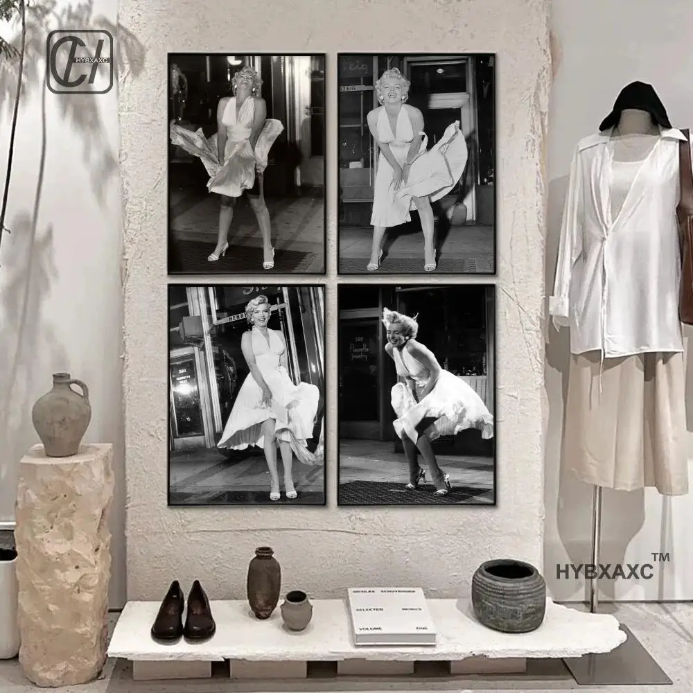 Black White Hardcore Movie Star Photography Canvas Painting Smoking Movie Posters and Prints For Living Room Home Decoraction