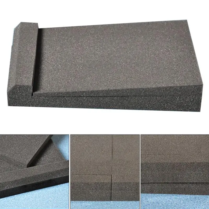 A Pack 30x17x4CM Sponge Studio Monitor Speaker Acoustic Isolation Foam Soundproof Isolator Pads High Density Sound Proof Panels