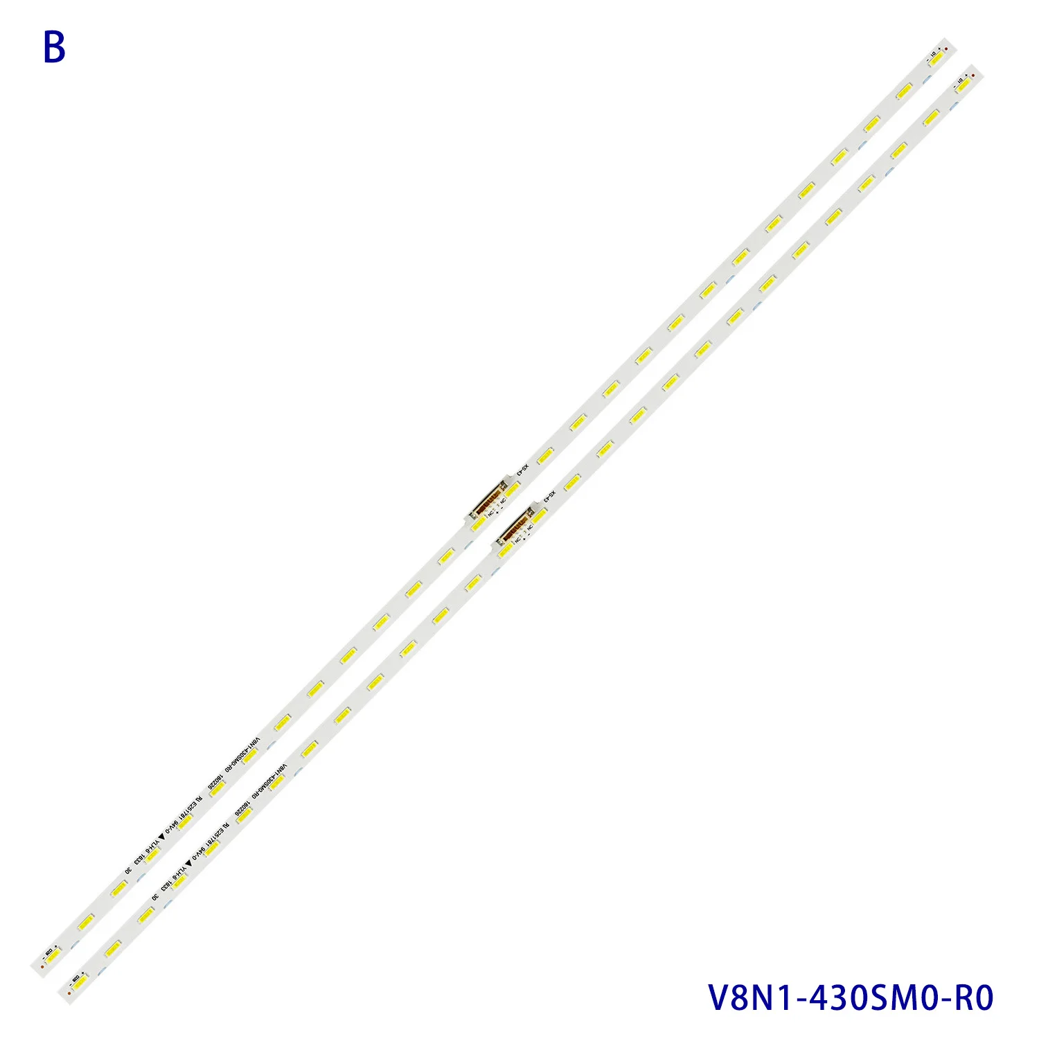 Striscia di retroilluminazione a LED per Samsung AOT_43_NU7100F_2X28_3030C BN44-00947A BN96-45954A UE43N5510 UE43N5570AU