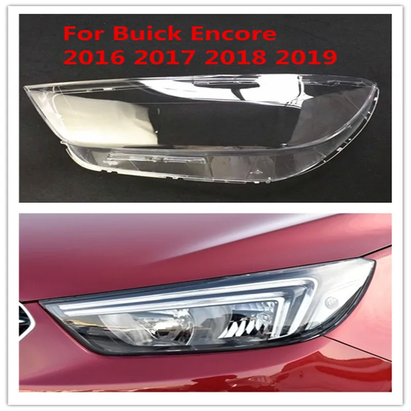 .F.TE . For Buick Encore 2016 2017 2018 2019 front Car Headlight Cover Lens Shell Lampcover Lampshade Headlamp Light mask