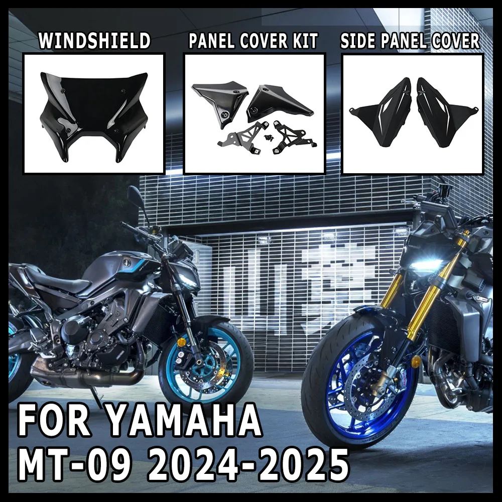 

Motorcycle Accessories Windshield Front Support Windshield For YAMAHA MT 09 MT-09 SP 2024 2025 Panel Cover Kit Side Panel Cover