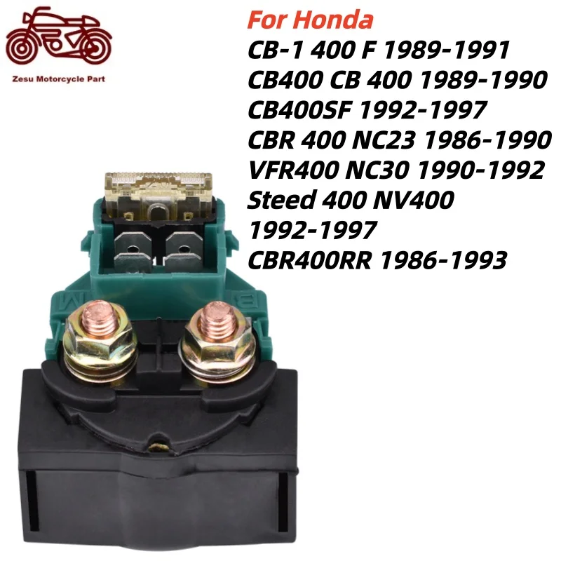 Relé de Arranque para Motocicleta Honda CB-1 400 F CB400 CB400SF CBR400 VFR400 Steed 400 NV400 CBR400RR 1986-1993 CB VFR CBR 400 RR