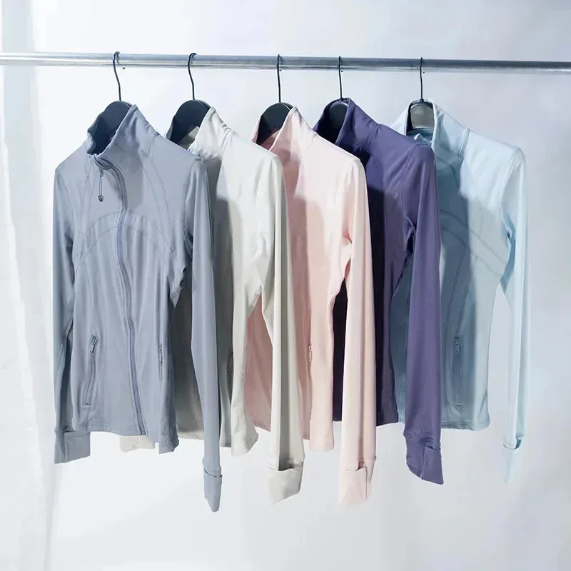 

2026 Third Generation Casual Sportswear Ladies' Yoga Clothes Soft Top Breathable Meshless Stand Collar Jacket Fitness