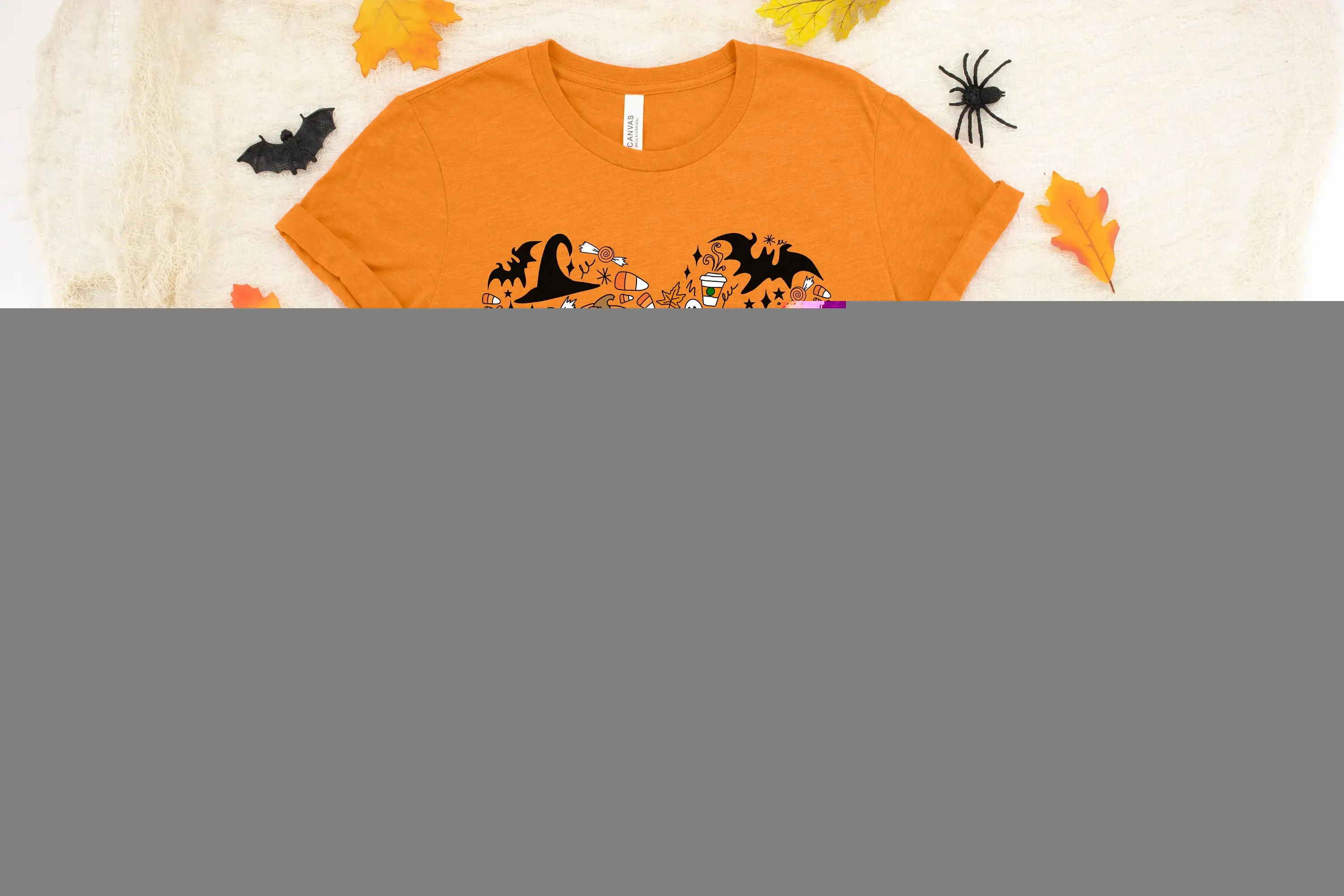

Halloween Doodles T Shirt Cute Theme Happy Heart