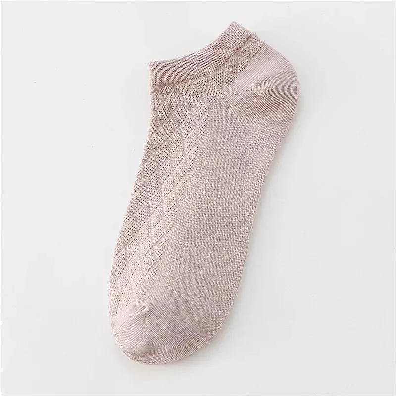 الربيع والصيف القطن رقيقة شبكة المرأة السفينة الجوارب لون نقي كاندي الجوارب، تنفس ورائحة واقية الجوارب