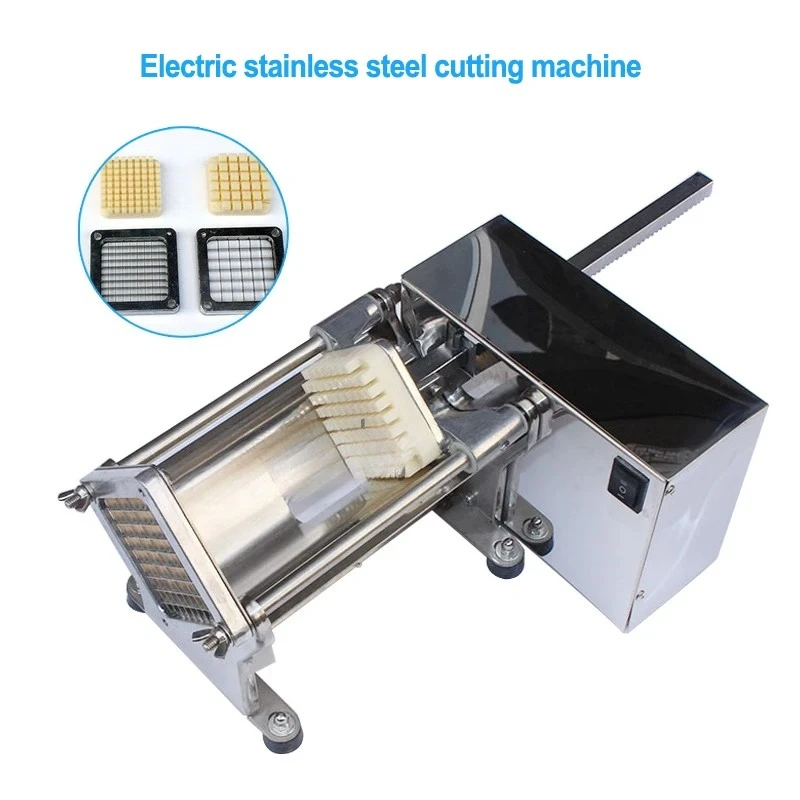 

Electric stainless steel potato cutter slicer commercial crispy french fries maker cucumbers, radishes, etc. cutting machine