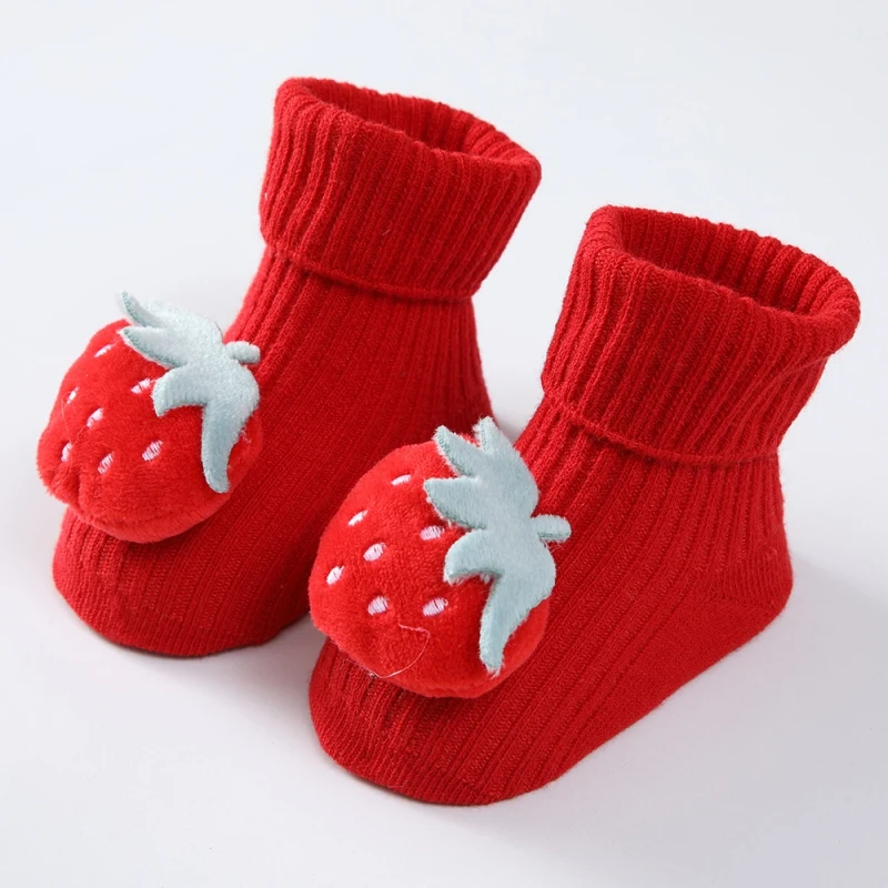 Spring Autumn Baby Socks Adorable Plush Cartoon Cat Decor Floor Socks Newborn Infant Cotton Soft Comfortable Indoor Short Socks