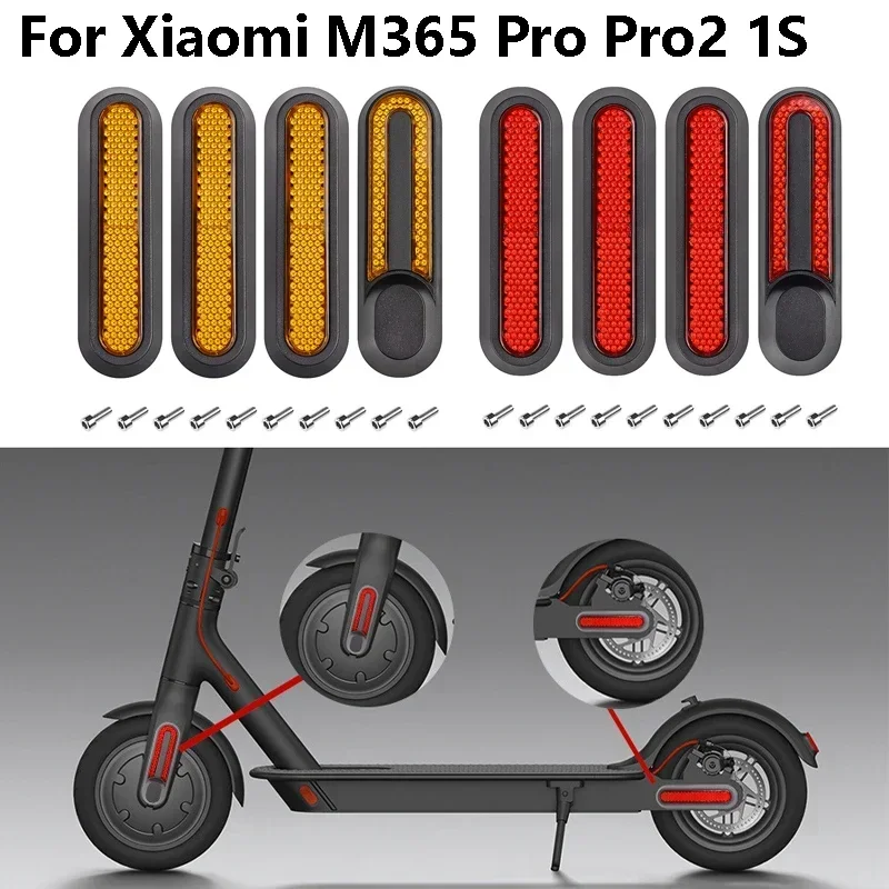 

Чехол для скутера, Светоотражающая полоса для Xiaomi M365 Pro Pro2 1S, декоративный чехол, боковая полоса, аксессуары для электрического скутера, 4 шт.