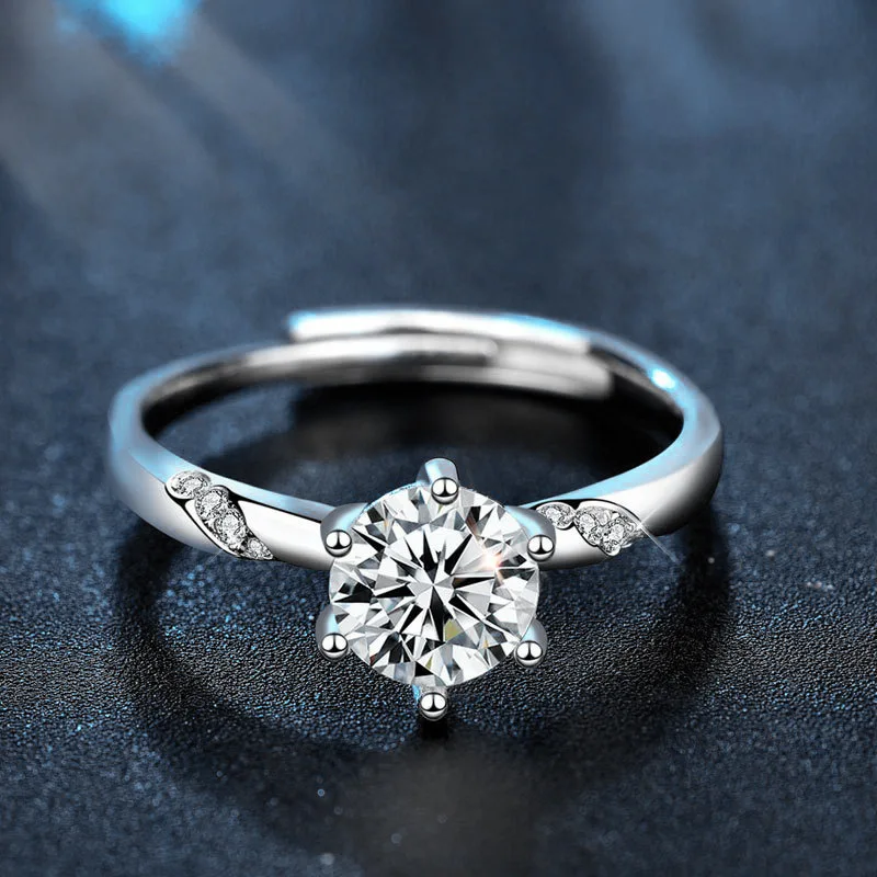 925 Silver Zircon Oxide Enamel Heart Love Ring Wedding Sterling Silver Fashion Fine Jewelry For Women ring