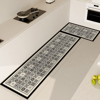 VIKAMA Elegant Diatomite Entryway Rug - Non-Slip Kitchen Floor Mat, Quick Dry Absorbent Bath Mat, Oil & Mud Resistant Design