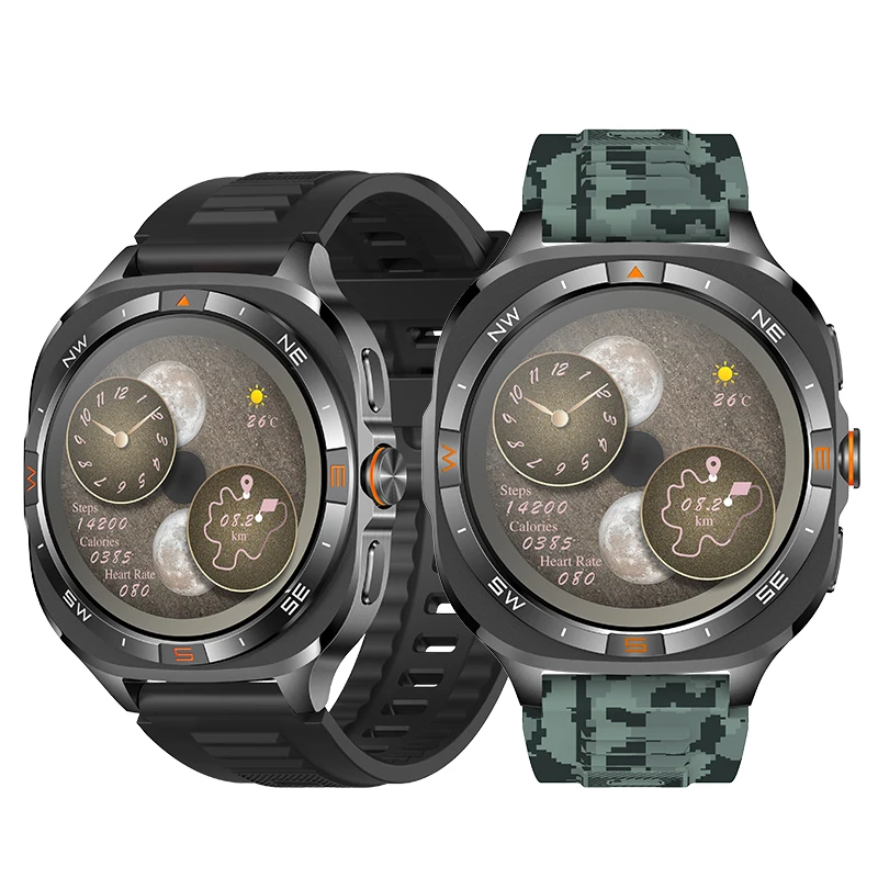 

Смарт-часы G400 с HD-экраном 1,46 дюйма, GPS, компасом, измерением высоты и давления воздуха, аккумулятором 800 мАч, голосовым помощником, Bluetooth-звонками и пульсометром