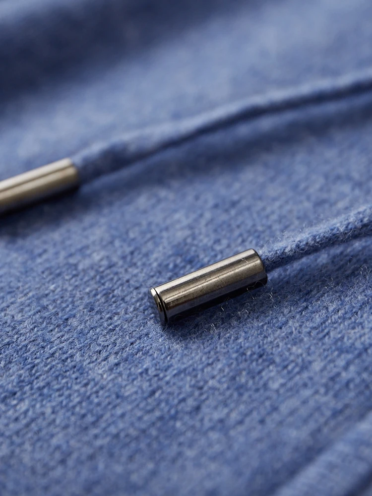 

TLOML новый мужской 100% кашемировый свитер с капюшоном на молнии кардиган осень-зима мягкий теплый повседневный стиль кашемировый трикотаж толстое пальто