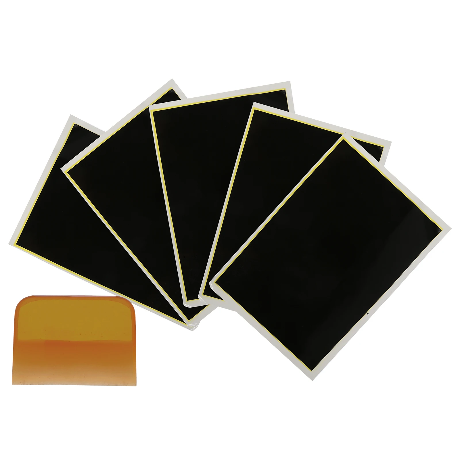 1 Set Coloring Paper For Engraving Machine Holographic Printing Sheet Ceramic Marking Craft Material Printing Supplies