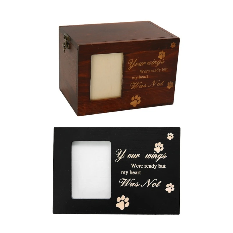 Pet Urns with Photo Frame Funeral Cremation Small Box Urn Loving Memory Pet Urn+Picture Frame Gift Caskets Dropship