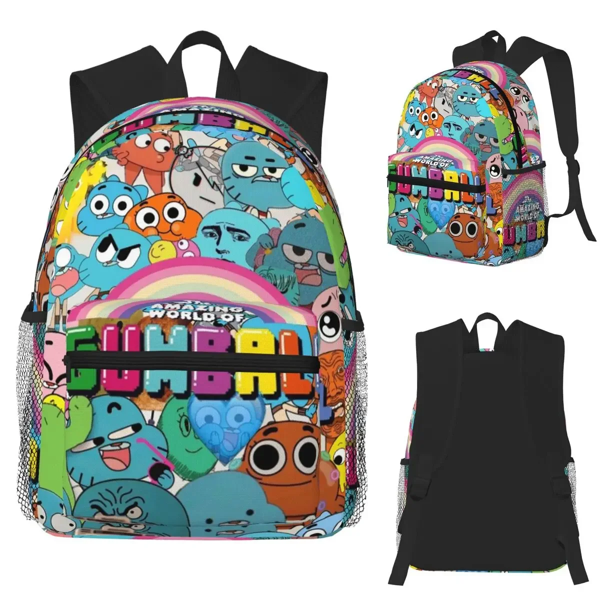 

The Amazing World Of Gumball Student Backpack School Bag Hiking Travel Daypack for Boys Girls Fashion Bookbag Shoulder Bags