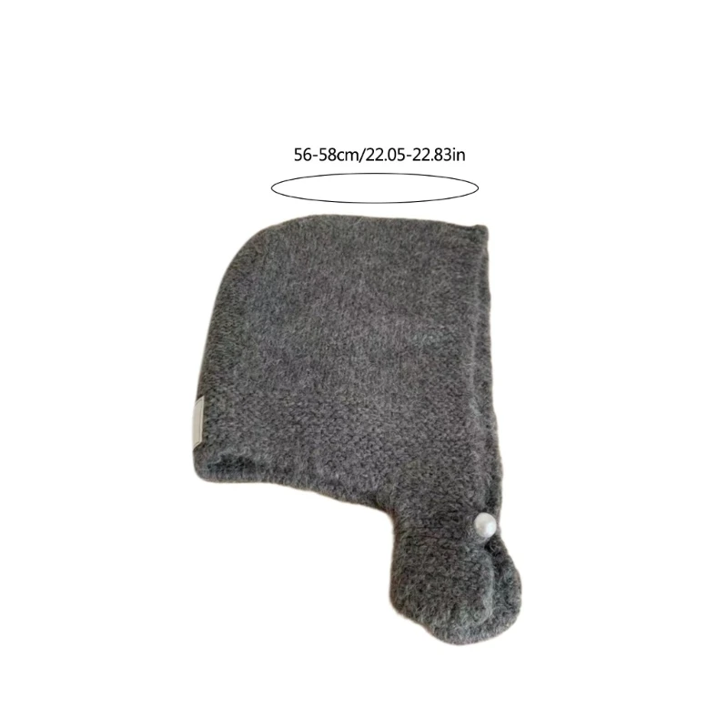 Sophisticated Unisex Hats Outdoor Fuzzy Winter Hat Handmade Protable Hat image 6