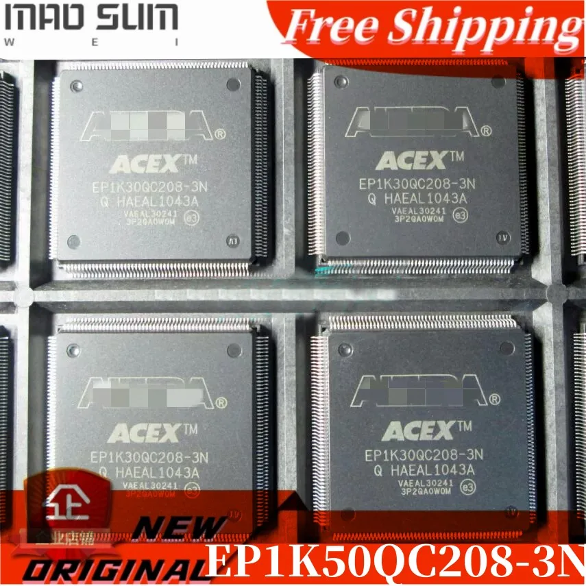 Free Shipping  2PCS~10PCS/LOT 100%NEW EP1K50QC208-3N QFP208 Embedded processor chip