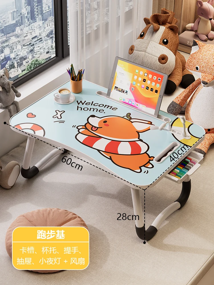 سرير كمبيوتر محمول كمبيوتر ألعاب مريح حديث مكتب قابل للتعديل الحد الأدنى قائم قابل للطي على شكل حرف L زاوية اللفة مكتب محمول #4