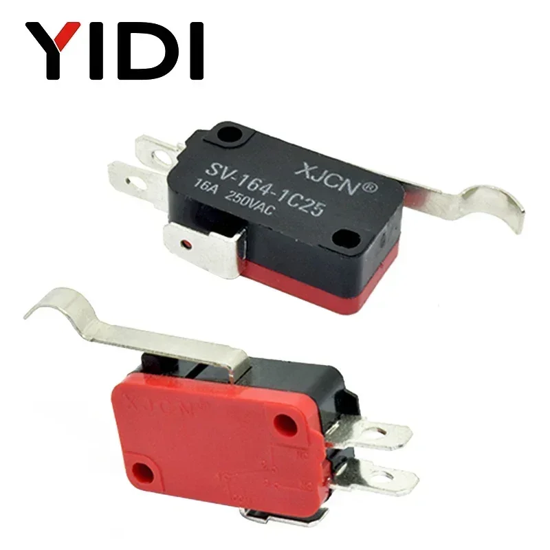 YIDI-microinterruptor de límite de viaje momentáneo, 16A, 250VAC, SPDT, 1NO1NC, 3 pines, palanca, rodillo, V-15, V-151, V-152, V-153, V-154