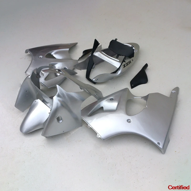 Injection fairings kit for Kawasaki Ninja ZX6R 2000 2001 2002 ABS plastic fairing set  ZX 6R 00-02 silver motor parts