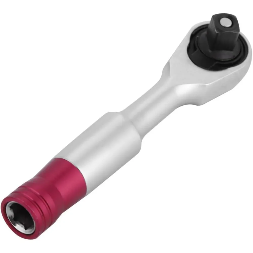 

Ключ с храповым механизмом Aramox, мини-набор ключей с приводом 1/4 дюйма, инструмент для ремонта автомобиля, велосипеда, набор торцевых ключей, инструмент (85 мм)