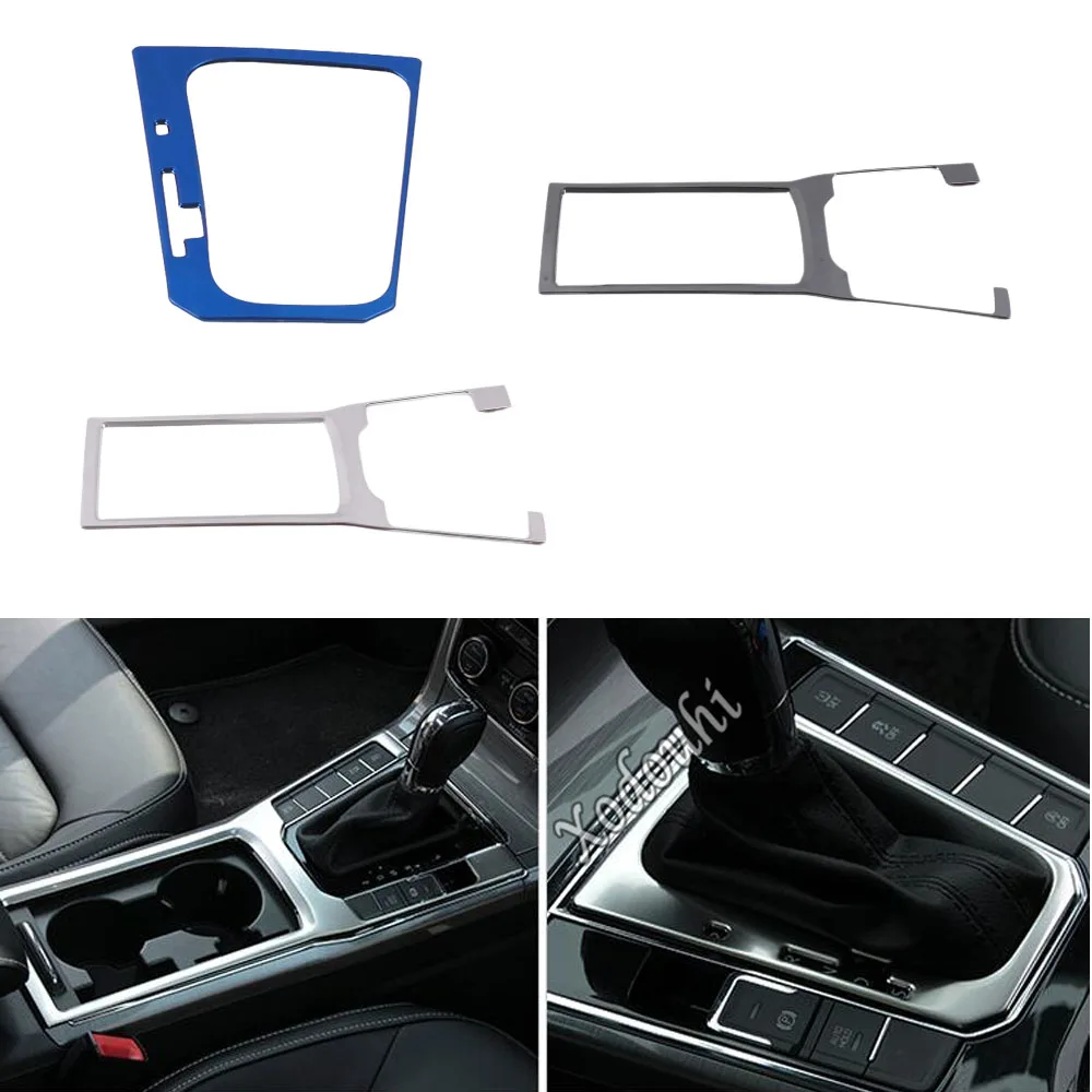 Car Stick Stainless Steel Middle Front Shift Stall Paddle Cup Frame Trim Cover For Volkswagen VW Passat B8 2016 2017 2018 2019