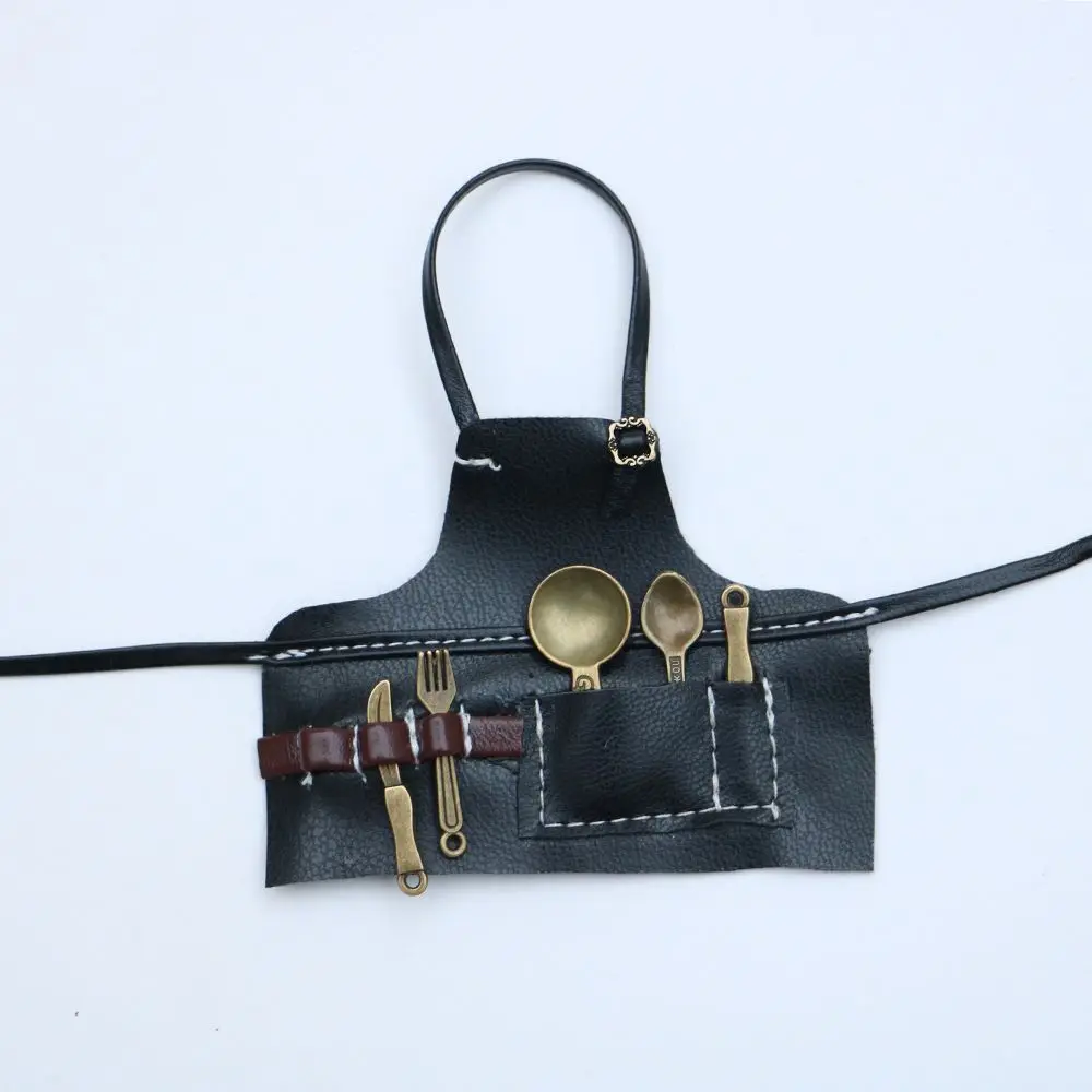 تم استبدال ملابس عمل مريلة الدمية مقاس 10 سم للطفل بدمى قطنية #1