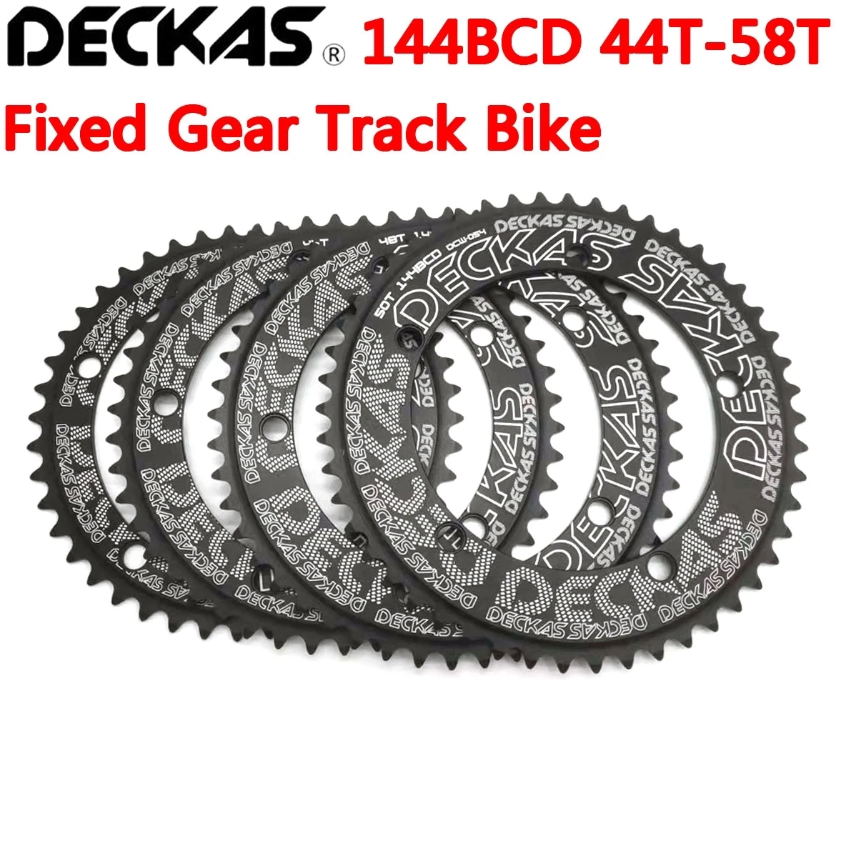 Deckas 144BCD Fixed Gear fixie Round Chain ring Track Bike 44T-58T Tooth 144 bcd special single speed gear wheel Chainwheel