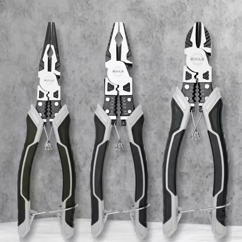 

8" & 9" High Carbon Steel Lineman Pliers - VDE Insulated Wire Cutter/Crimper for Electrician, 200mm/230mm Gripping Tool
