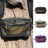HIKEMAN Ultralight Dyneema Waist Pack 1L Waterproof Multi Pocket for Hiking Camping Cycling Running Outdoor Sports Gear