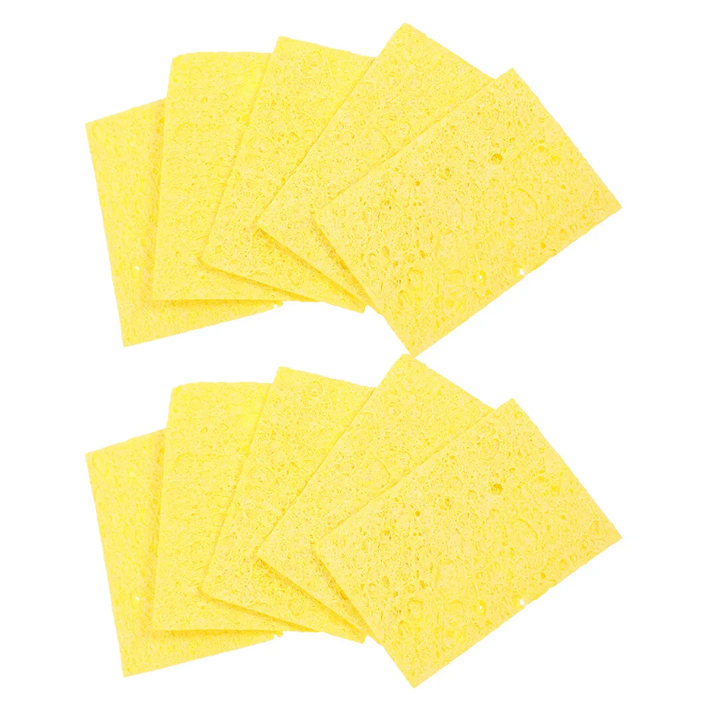 10Pcs Soldering Iron Sponge Pad High Absorption Cleaning Accessory for Precise Soldering Work Solder Tip Cleaner