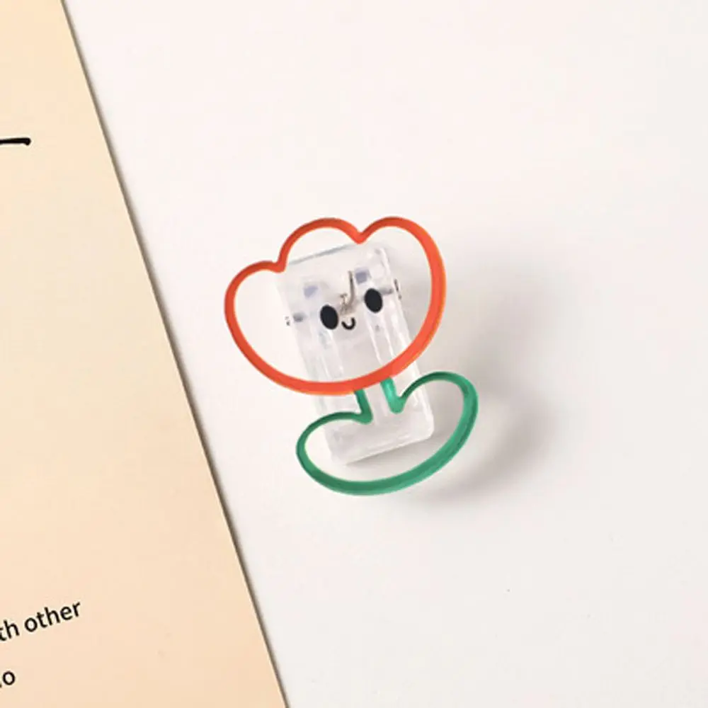 

Small Clips Binder Clip School Stationery Page Holder Cartoon Binder Clips Transparent Clip Snacks Sealing Clip Paper Clip