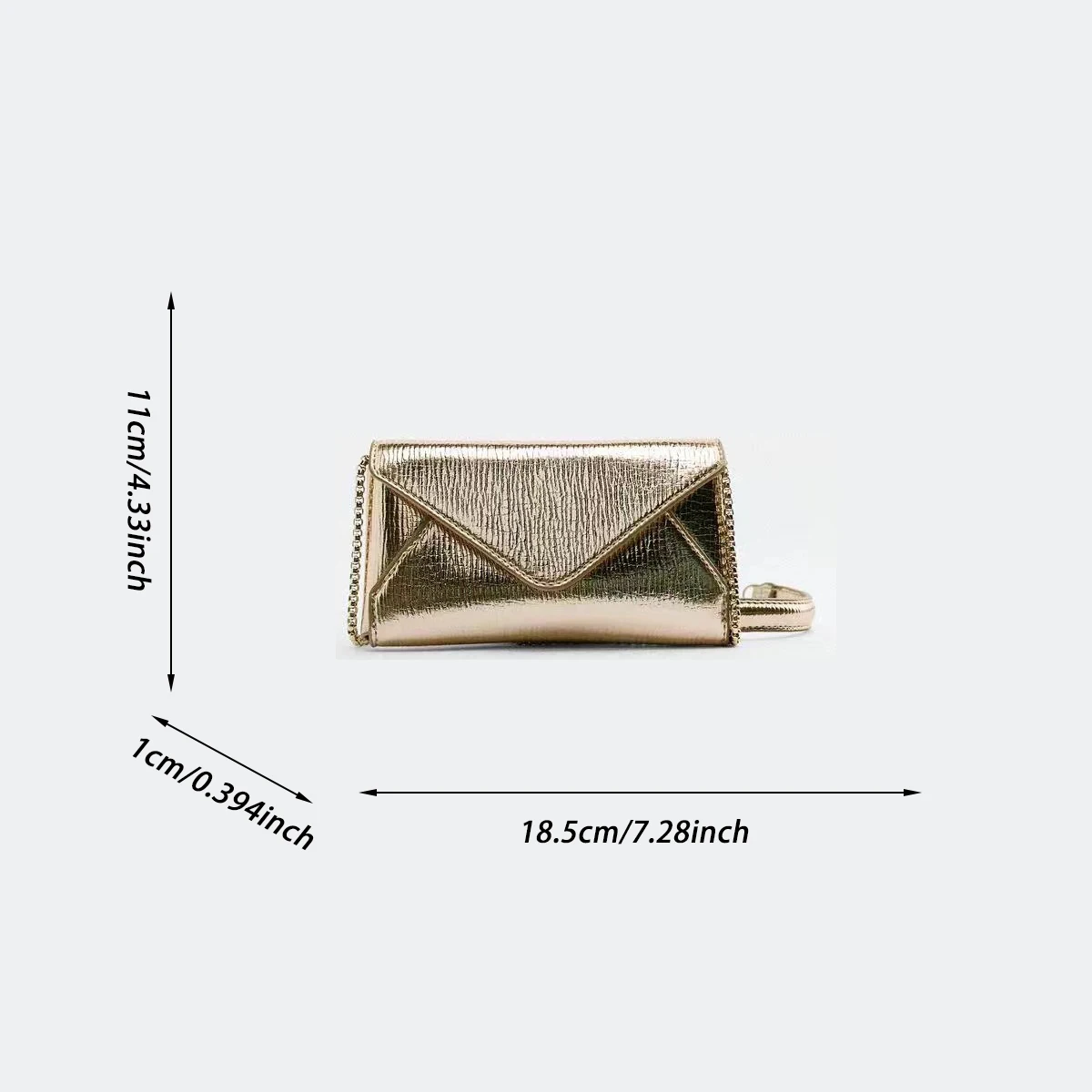 2025 Women's Mini Chain Envelope Bag - Multi-Wear Shoulder/Crossbody, Stylish Chain Strap | Trendy Essential-tan image 2