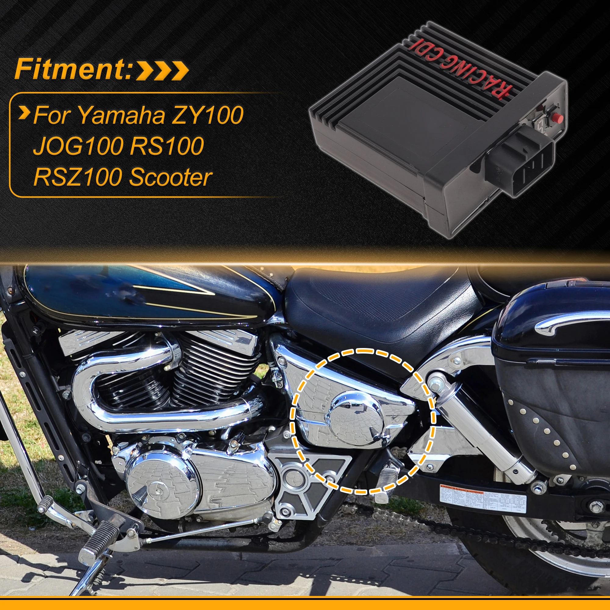 Motoforti Programmable Ignition Module for Yamaha ZY100 JOG100 Plastic 1 Pcs