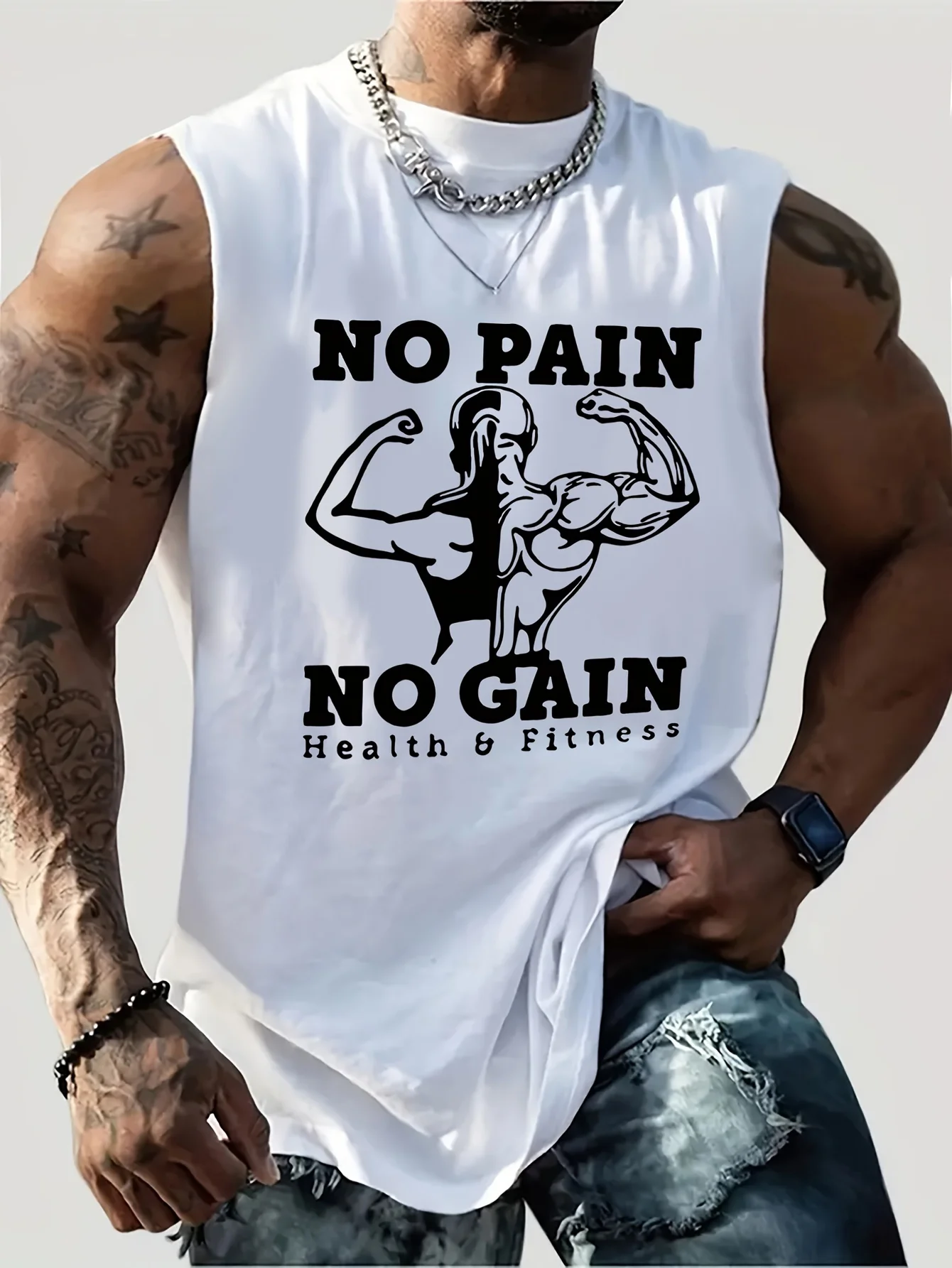 

Men's powerlifting training vest - exclusive for gyms