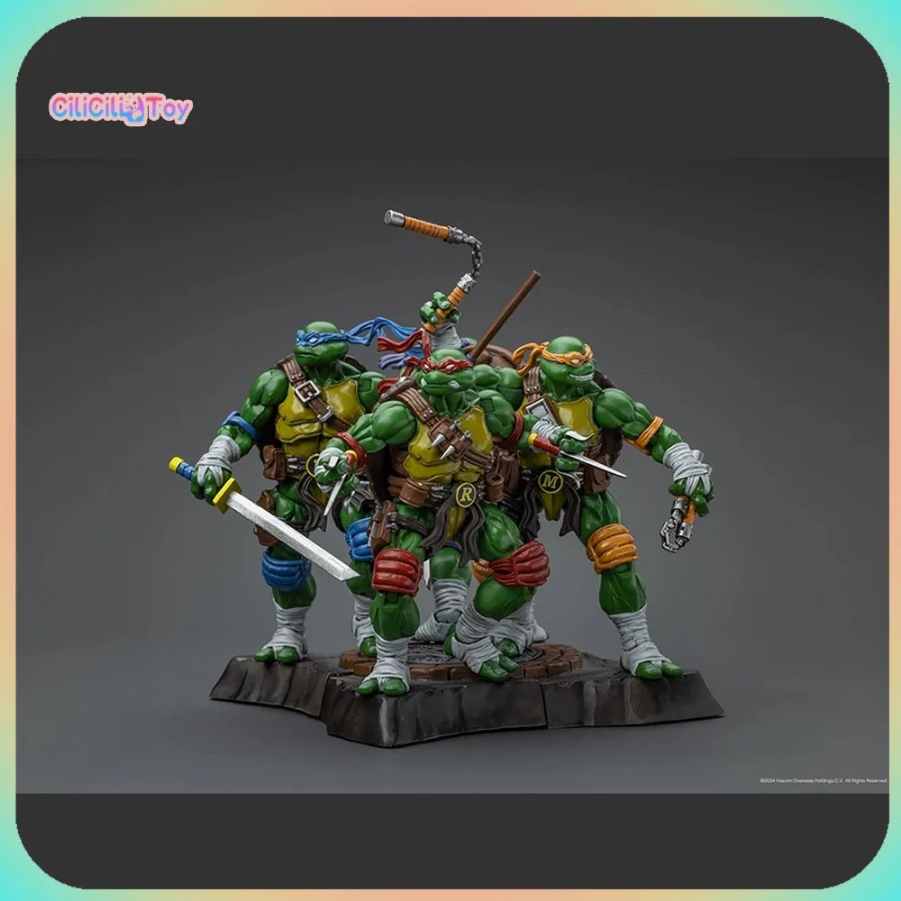 Joy Toy 1/18 Scale Ninja Turtles Anime Figure Tmnt Leo Raphael Action Figures Children Toys Collectible Decoration Birthday Gift