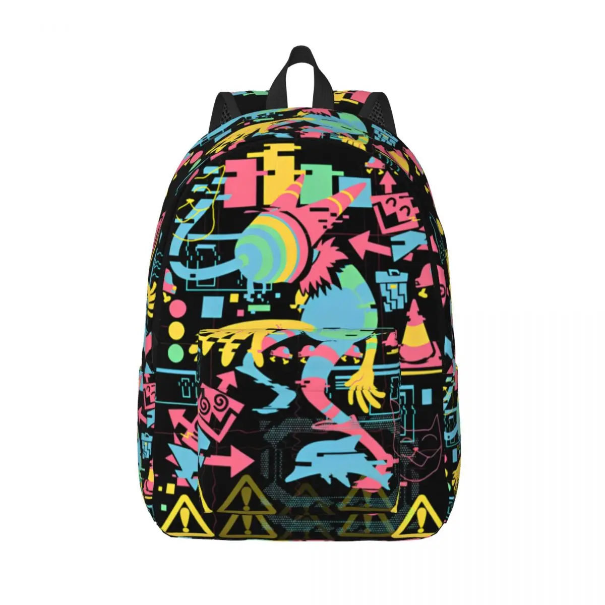 

Deltarune Glitchcore Spamton Backpack Men Women Student Work Daypack Surreal Kromer Chaos Laptop Computer Shoulder Bag Durable
