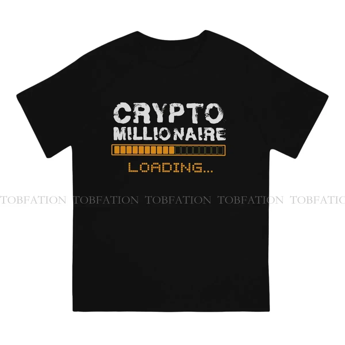 Crypto Millionaire Loading Bitcoin Ethereum TShirt Cryptocurrency Comfortable Creative Graphic  T Shirt Short Sleeve Hot Sale