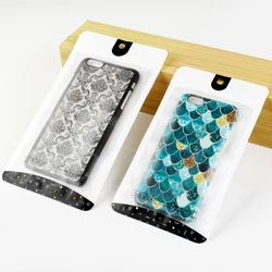 100Pcs/lot Storage Bag Mobile Phone Case Packaging Self Sealing Hook Up Gift Bag for iphone X/S/13Pro Transparent Ziplock Bags