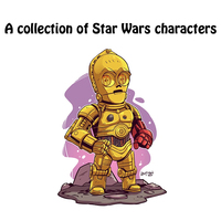 Star Wars Yoda Mandalorian Han Solo C-3PO Leia Darth Vader BbbaFett Block Mini Robot Figure Toy Bricks Assembling Doll